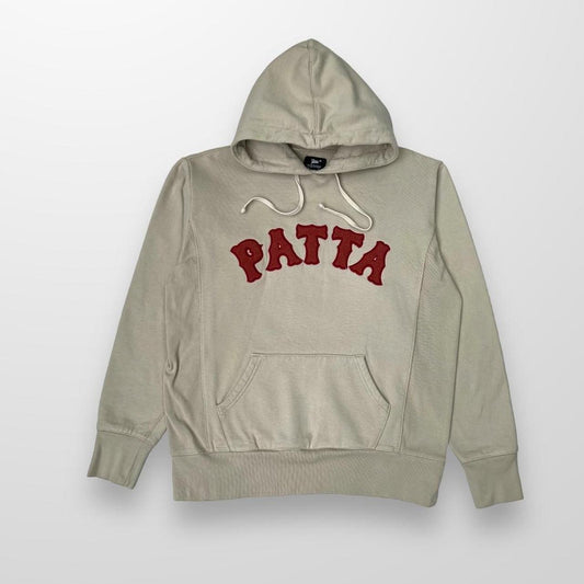 Patta Biker Logo Hoodie In Pelican