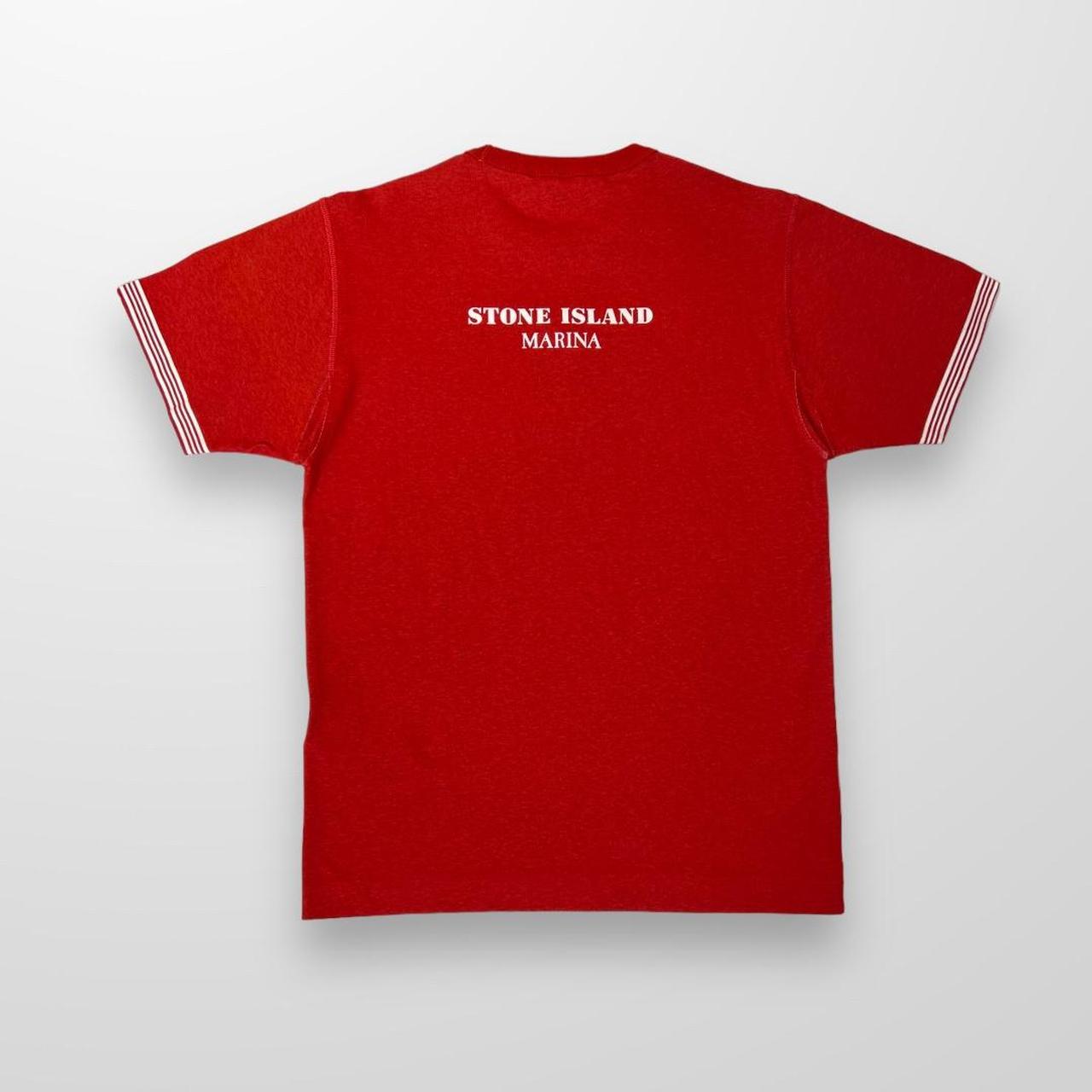 Stone Island Marina T-Shirt In Red / Striped