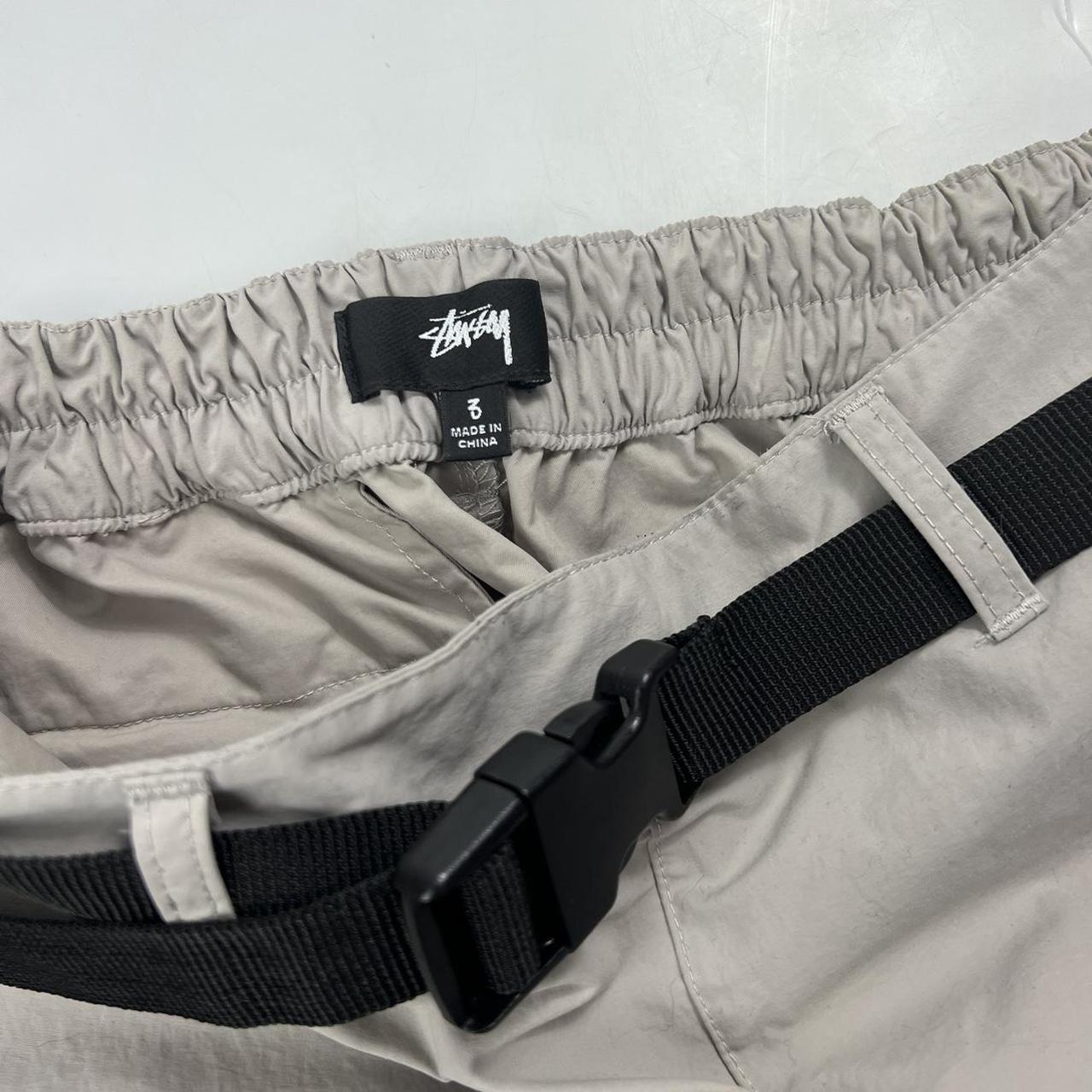 Stussy Hallow Waist Pack Track Pants W/ Built In Belt In Stone