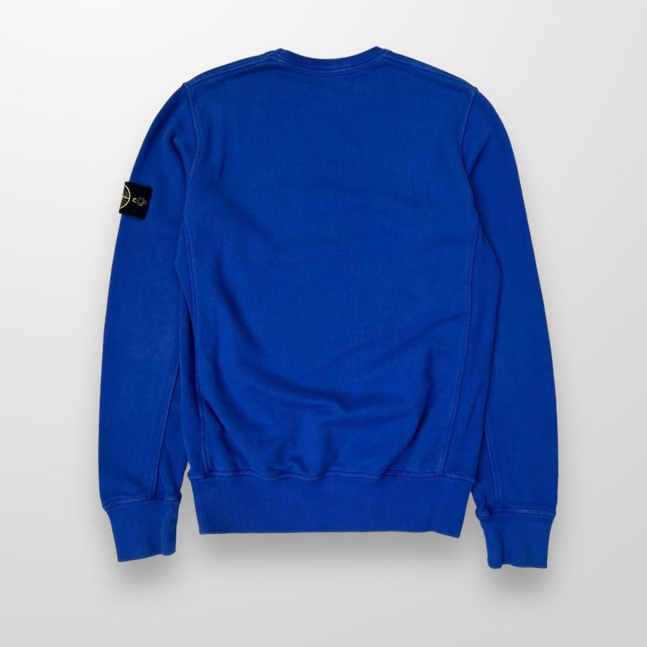 Stone Island Crewneck Sweatshirt In Royal Blue