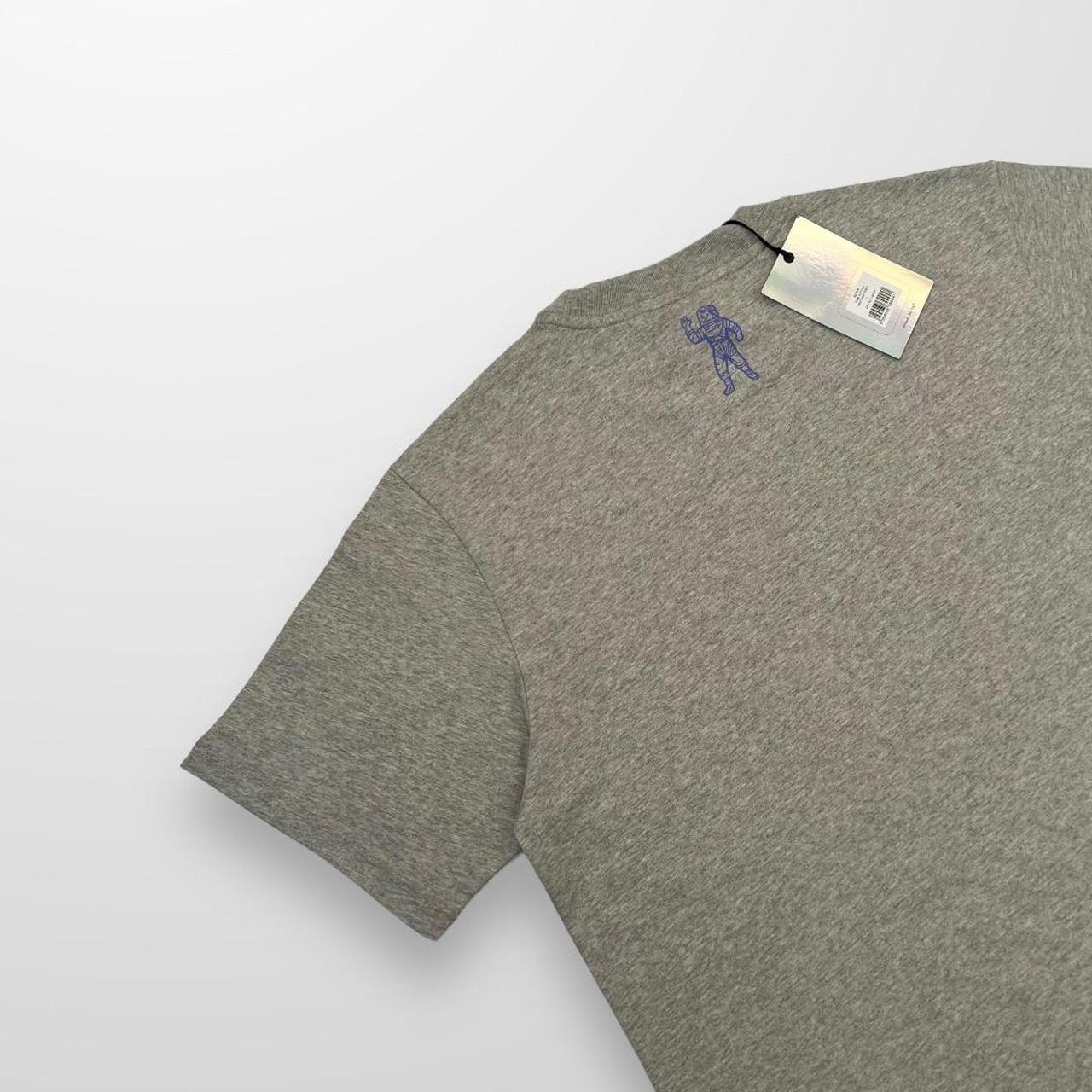Billionaire Boys Club Static Logo T-Shirt In Heather Grey & Blue