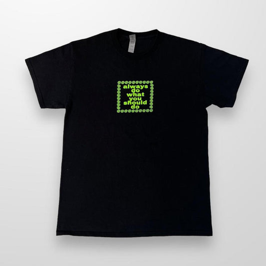 ADWYSD T-Shirt In Black & Neon