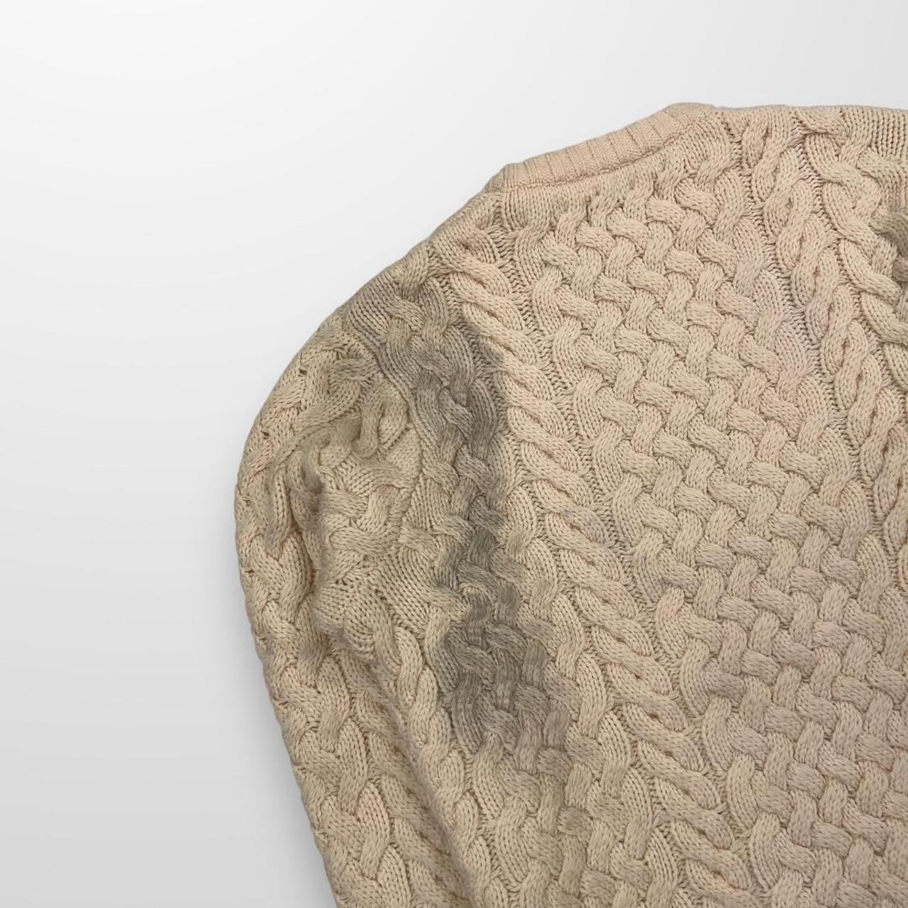 Palace Cable Knit Jumper In Cream