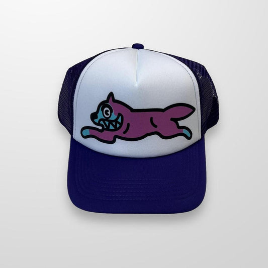 Ice Cream Running Dog Trucker Cap In Purple