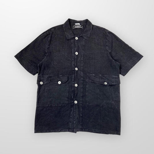 Stone Island Compact Shirt In Black / Grey