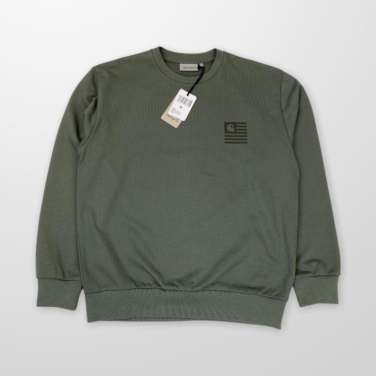 Carhartt WIP Medley State Sweat In Thyme / Green