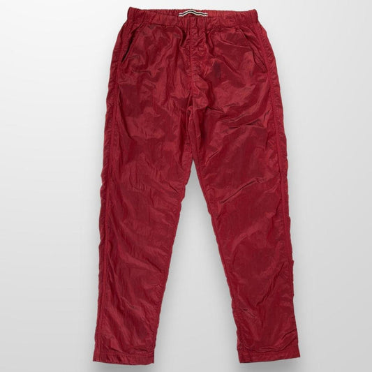 Stone Island Nylon Metal Shimmer Trousers In Red
