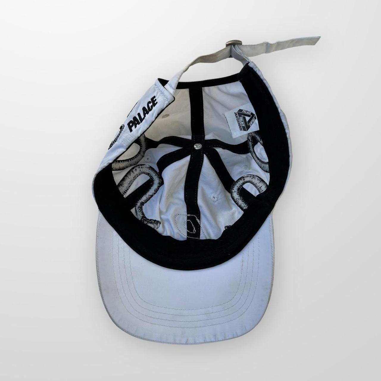 Palace Snake P 6-Panel Cap In White & Black