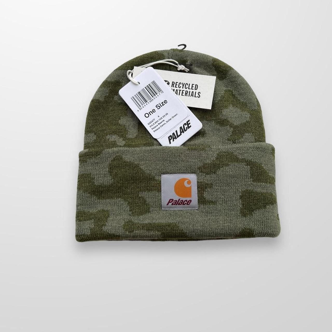 Palace x Carhartt WIP Watch Beanie Hat In Dollar Green Camo
