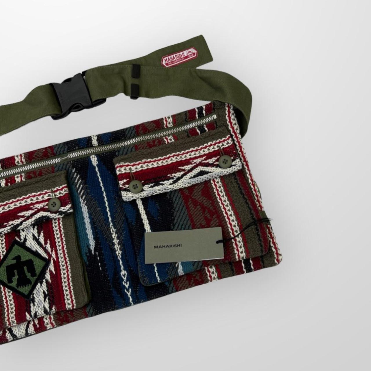 Maharishi Broken Arrow Waist Bag Cotton Powerloom Thunderbird Embroidered Patch
