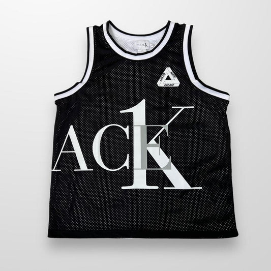 Palace x Calvin Klein Reversible Basketball Vest In Black & White