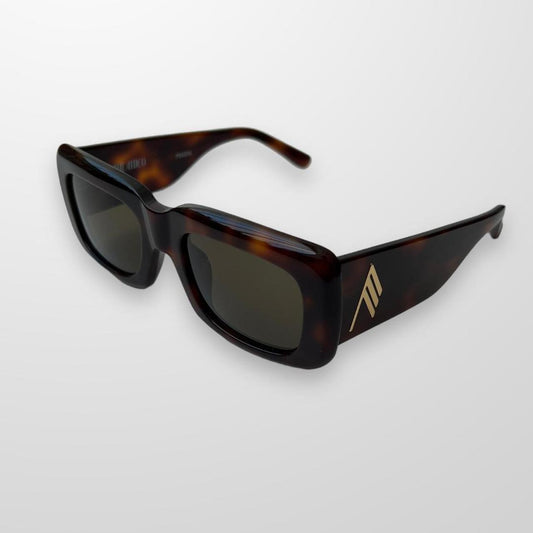Linda Farrow The Attico x Marfa Rectangular Frame Sunglasses In Brown