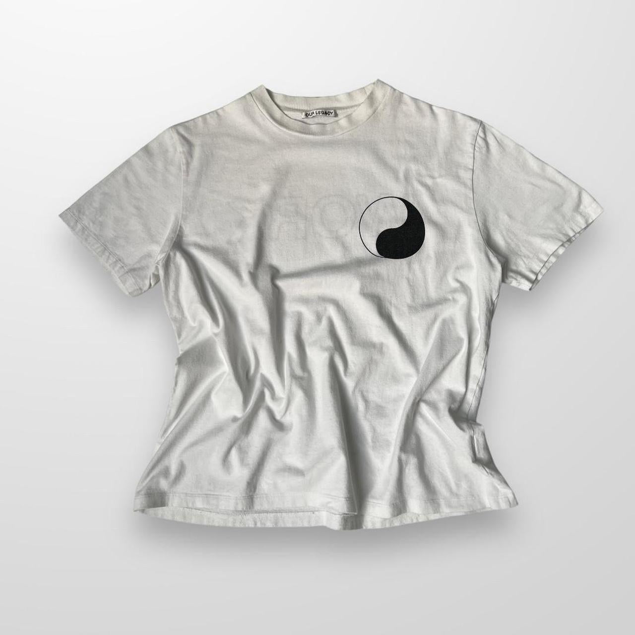 Our Legacy Work Shop Yin Yan T-Shirt In White & Black