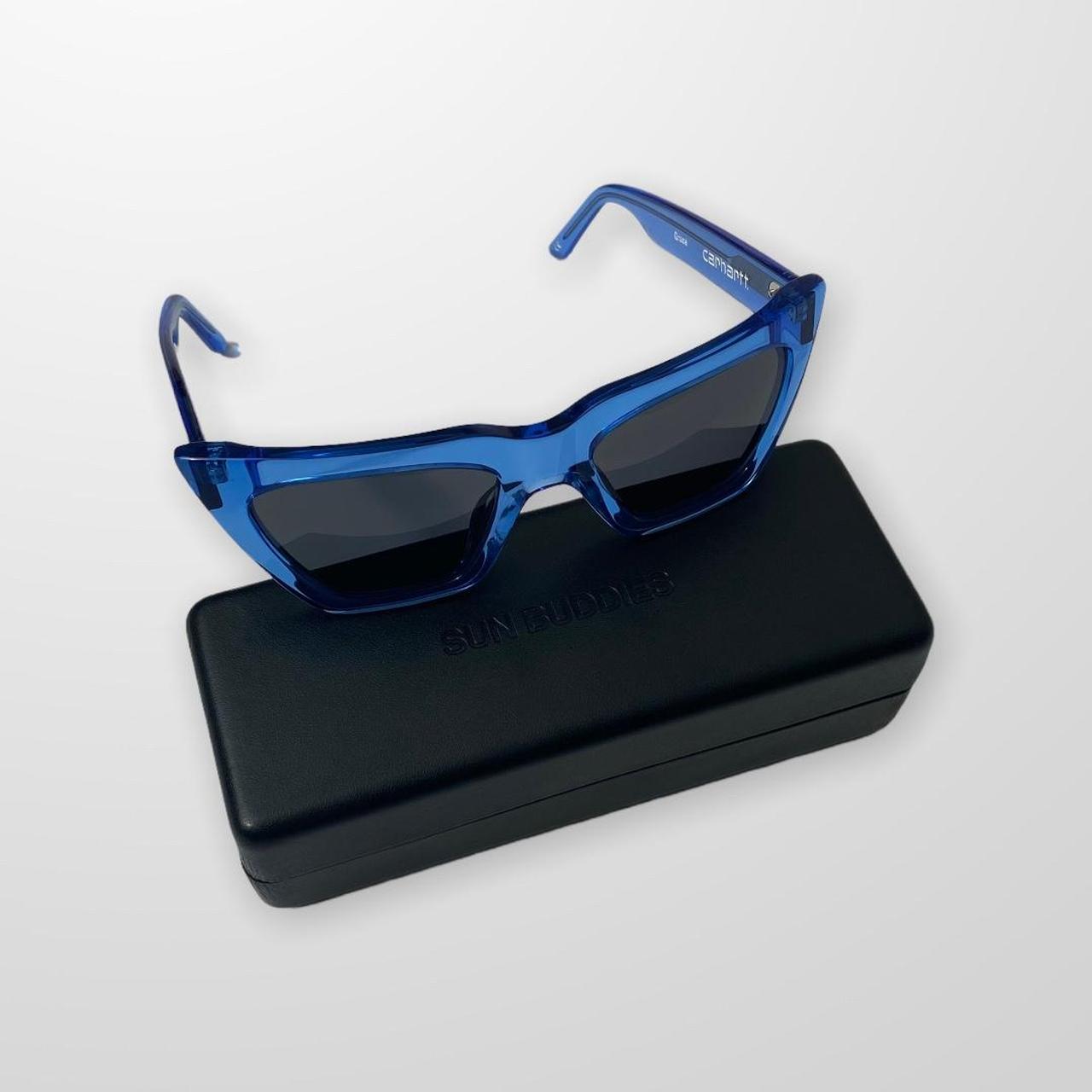 Carhartt WIP X Sun Buddies Grace Sunglasses Dark Blue Translucent