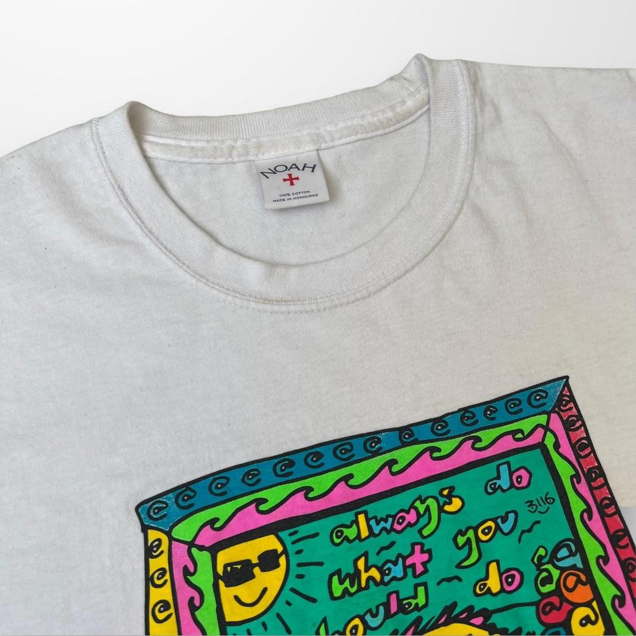 Noah x Always Do What You Should Do Wave T-Shirt In White