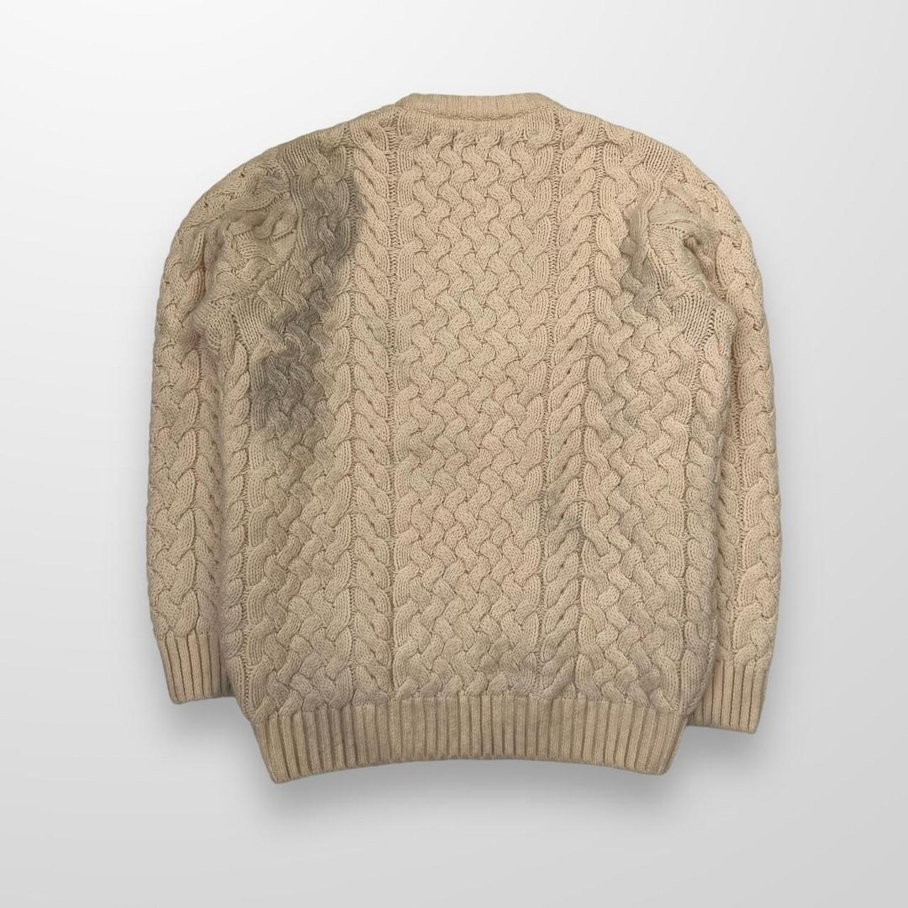Palace Cable Knit Jumper In Cream