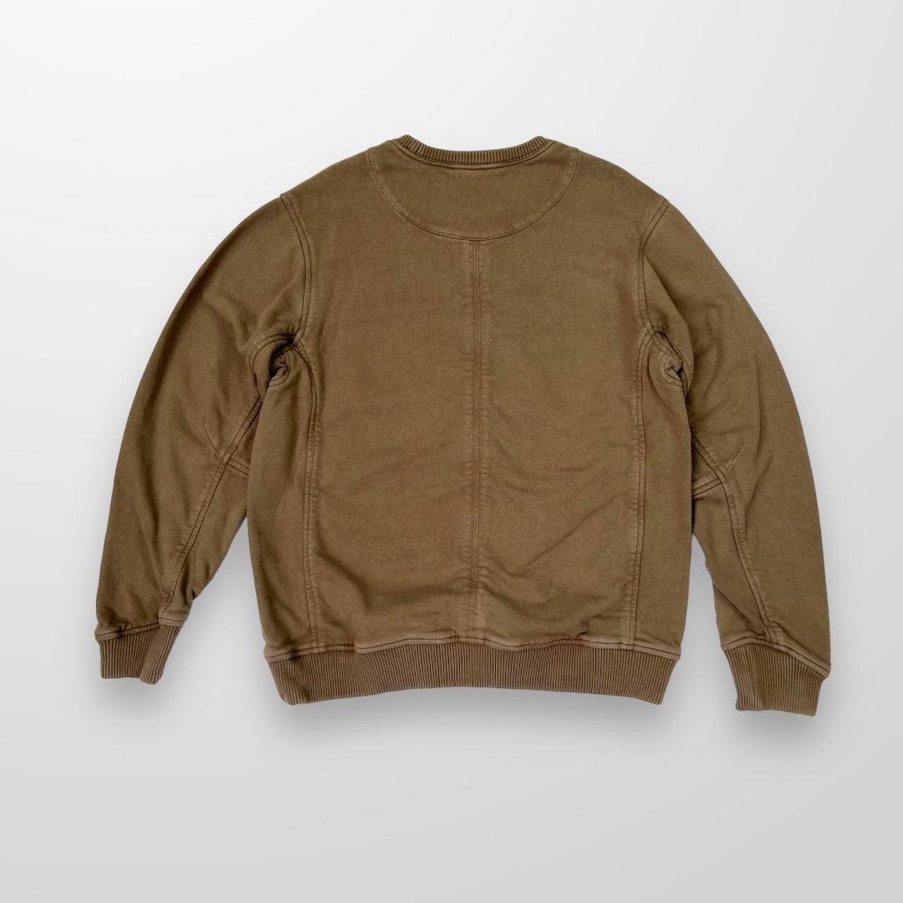 Maharishi Sweatshirt In Khaki Green & Red