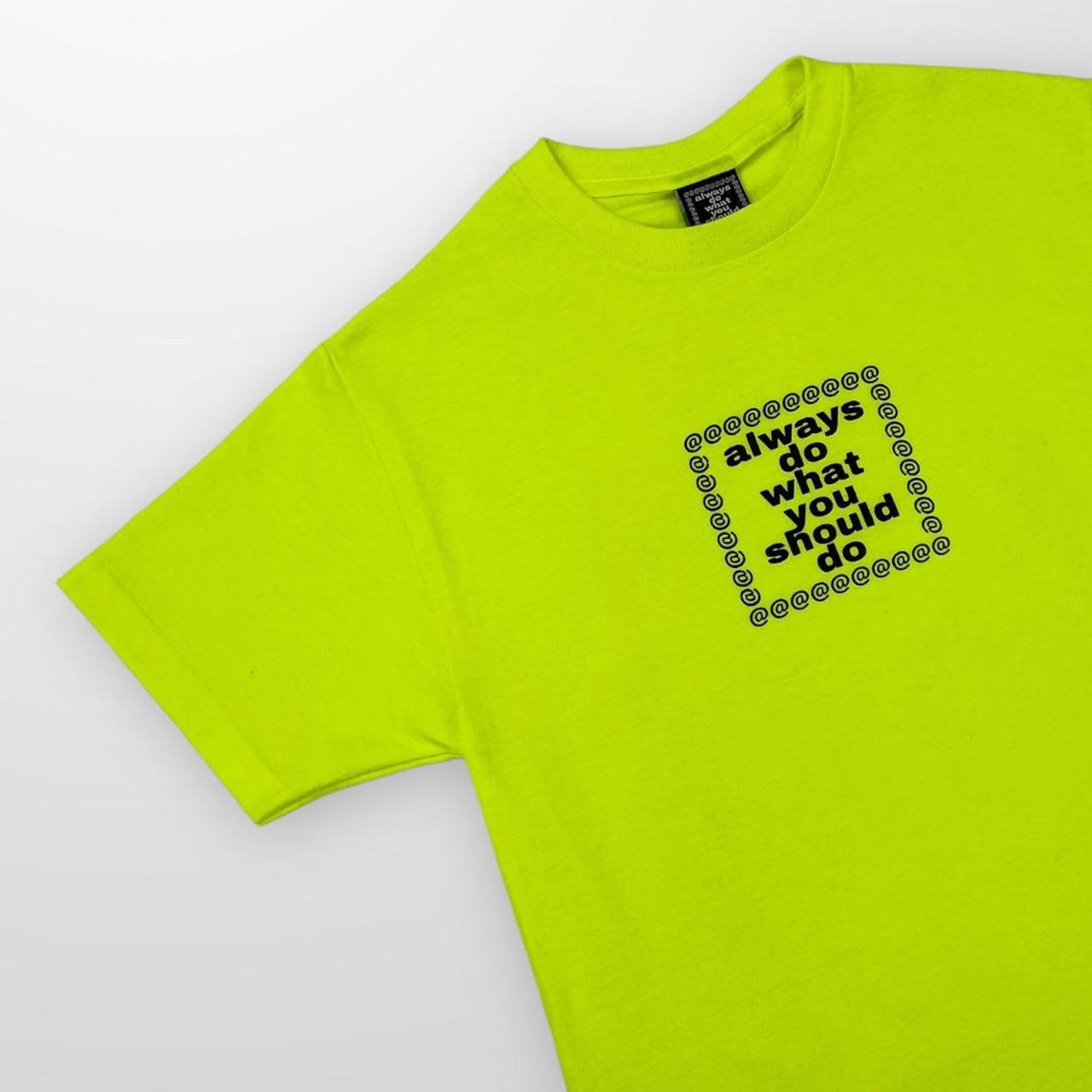 ADWYSD Logo T-Shirt In Neon Green