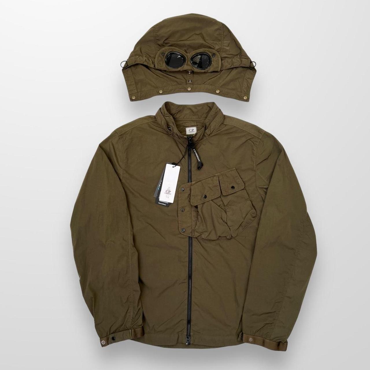 CP Company Chrome-R Goggle Jacket In Ivy Green