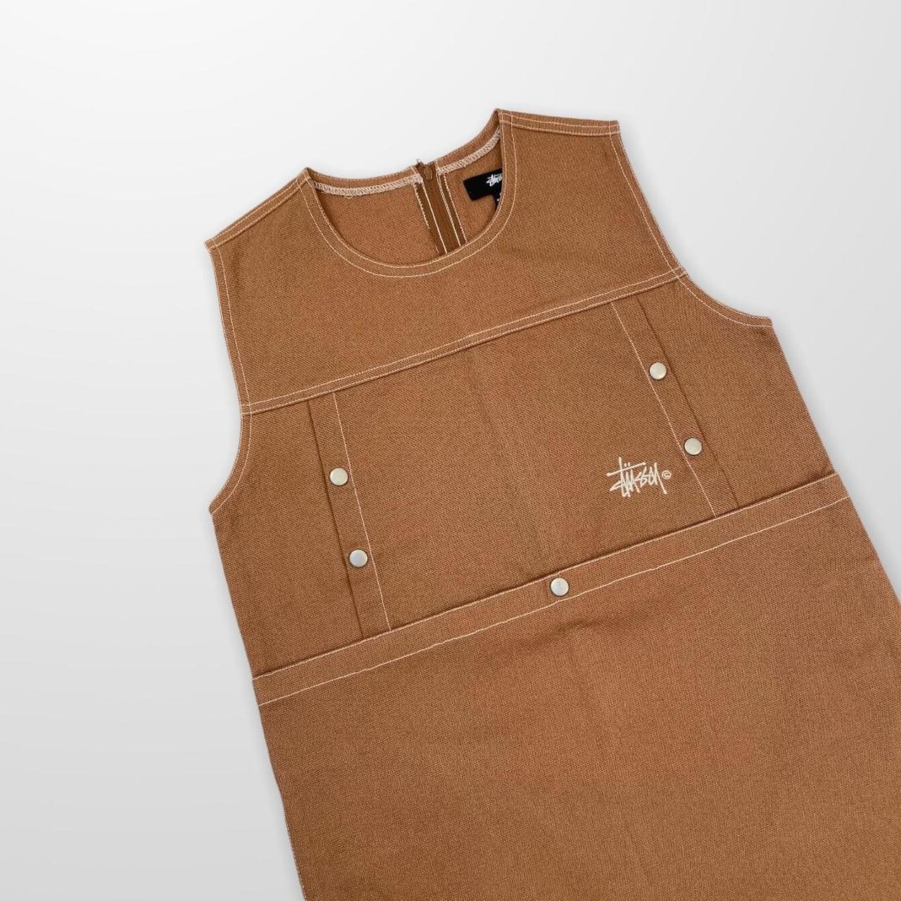 Stussy Stasy Dress In Tan Colourway