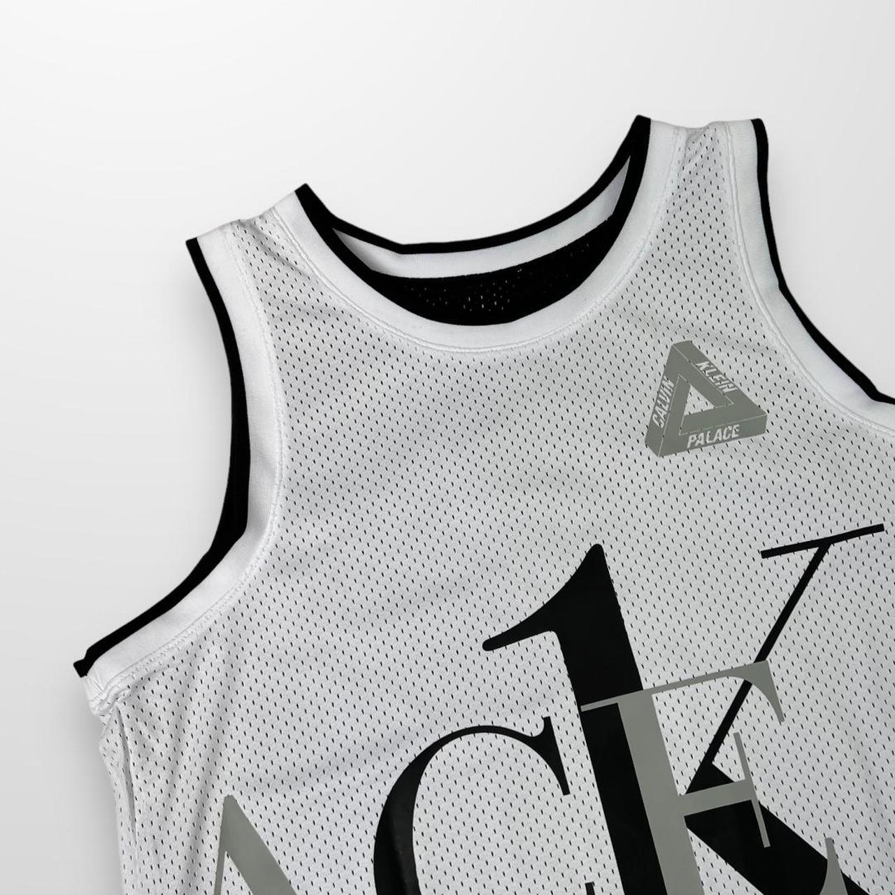 Palace x Calvin Klein Reversible Basketball Vest In Black & White