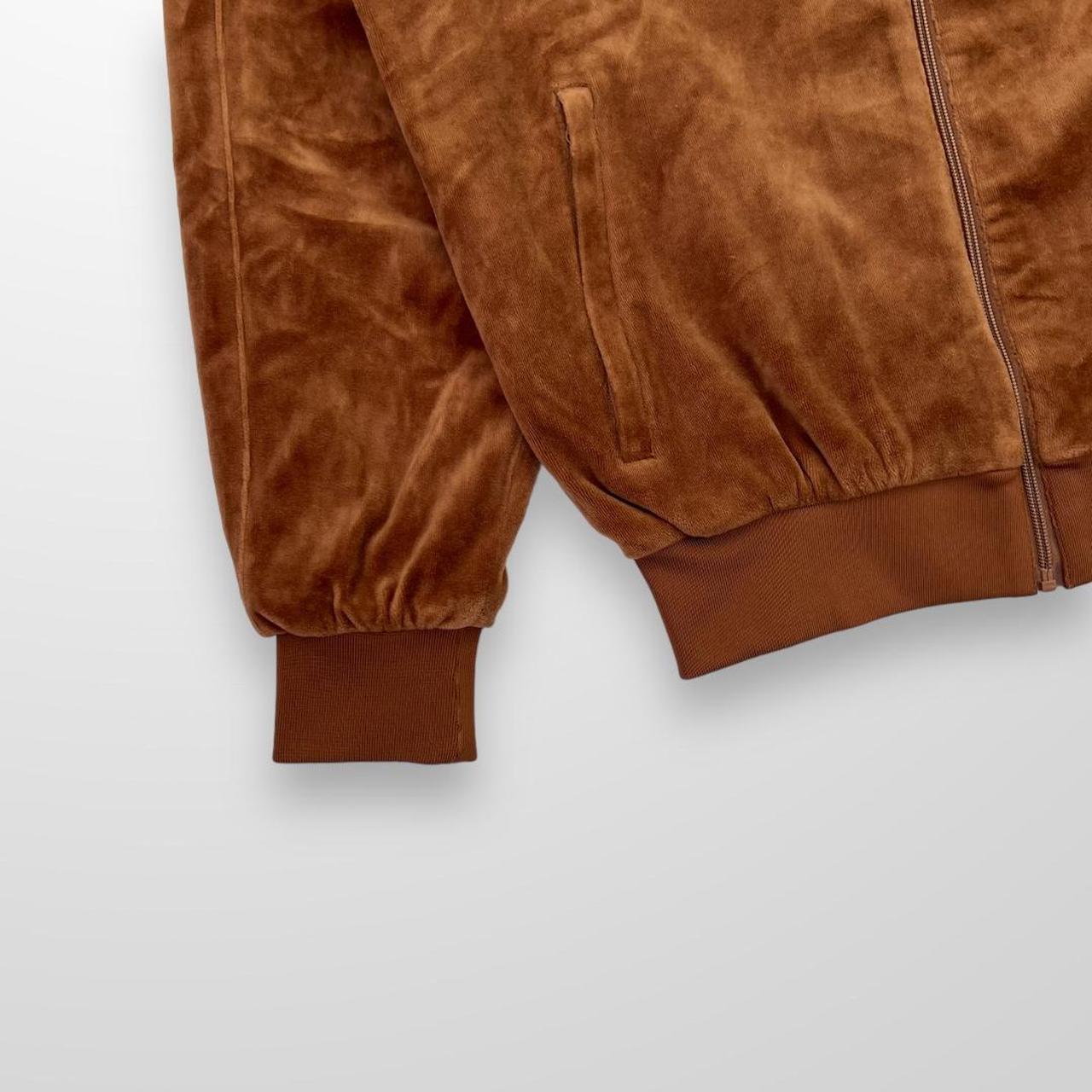 Corteiz Allstarz VVS Velour Jacket In Brown