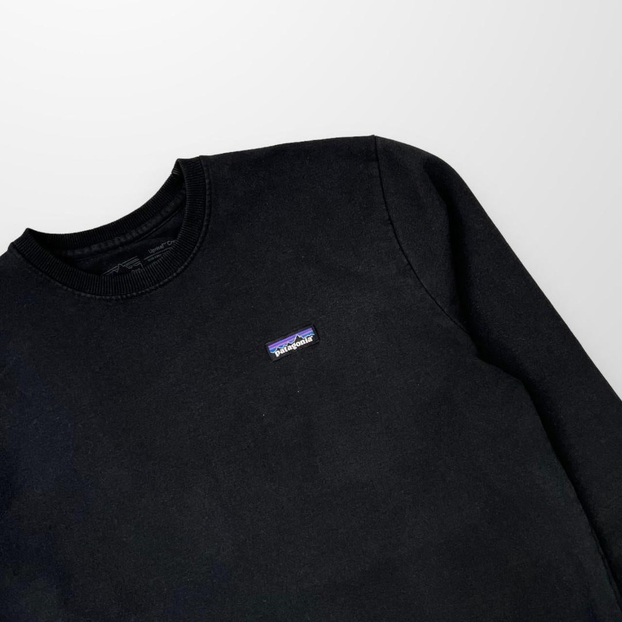 Patagonia Regenerative Organic Crewneck Sweatshirt In Black