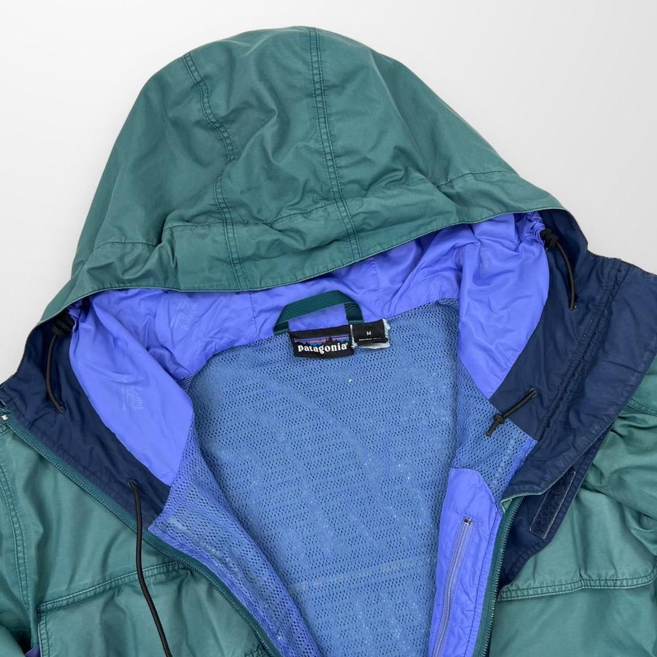 Vintage Patagonia Skanorak Jacket 1/2 Zip In Green & Blue