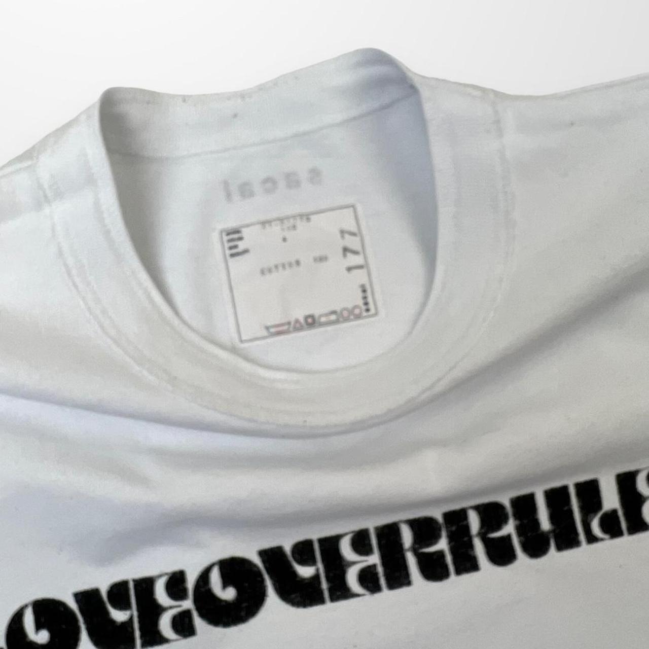 Sacai x Hank Willis Thomas Love Overrules T-Shirt In White & Black