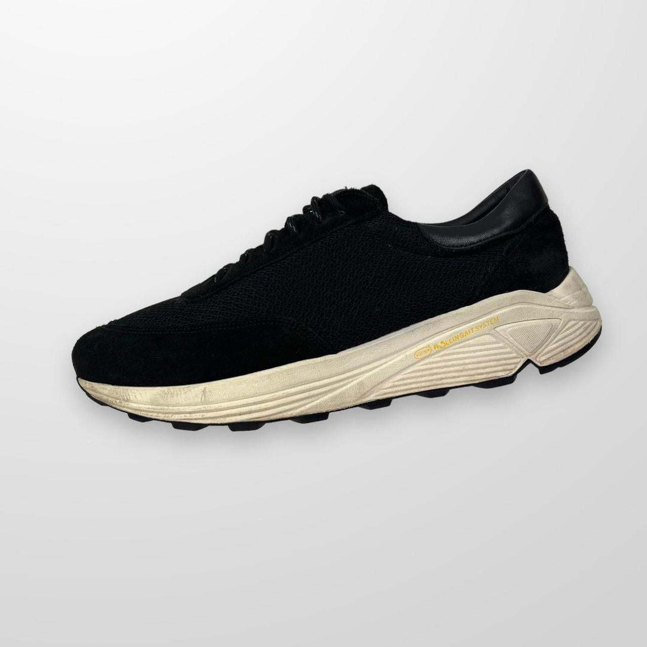 Our Legacy Mono Runner Trainers In Black W/ White Midsole