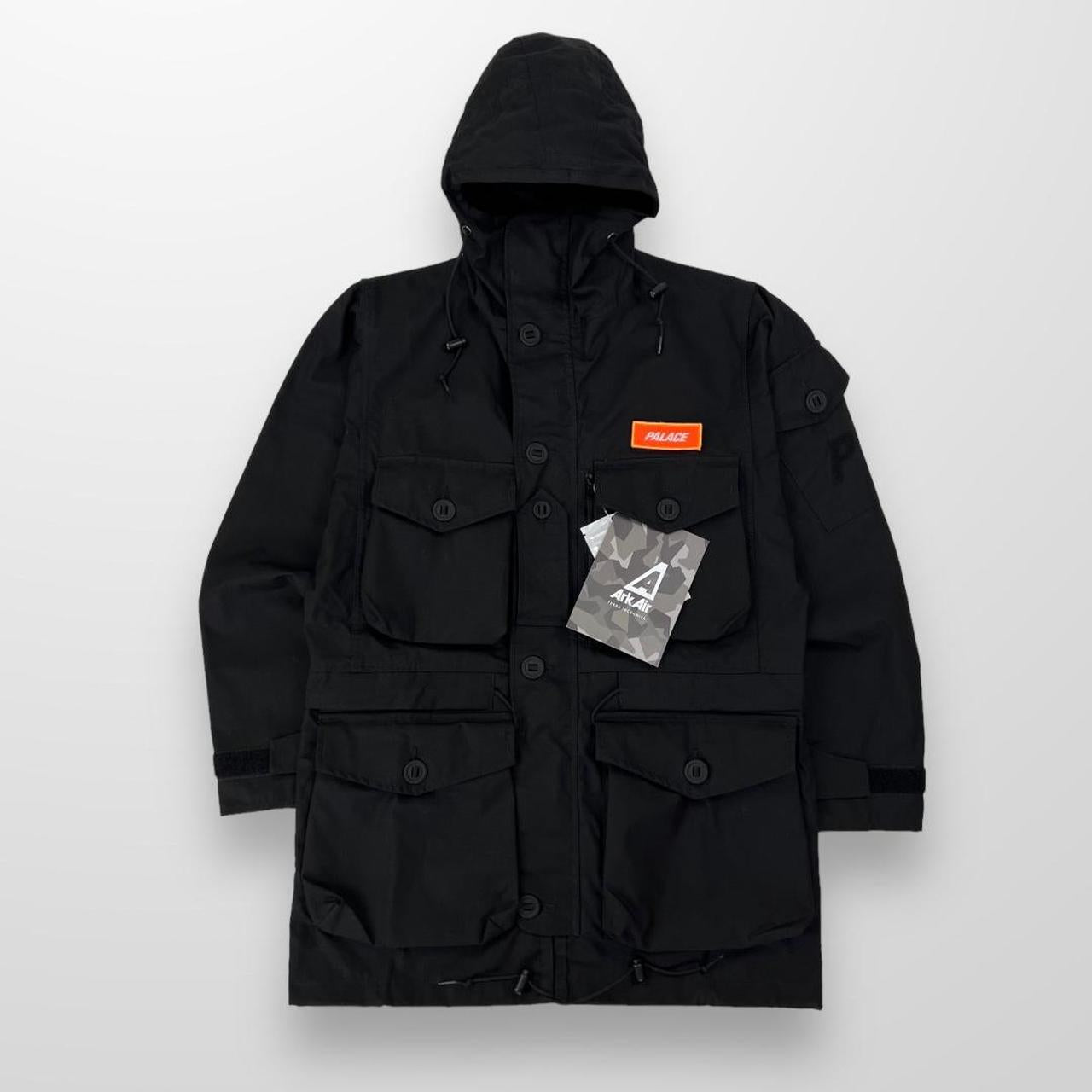 Palace Ark Air Unlined Smock Jacket In Black W/ Dreamscape Picture On Back