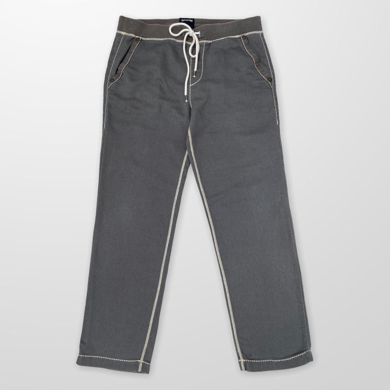 True Religion Big Stitch Full Tracksuit In Grey / White