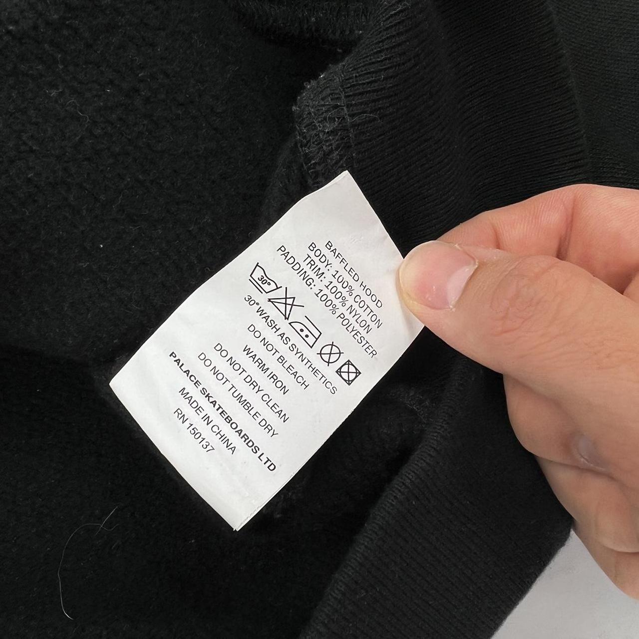 Palace Baffled Hoodie In Black