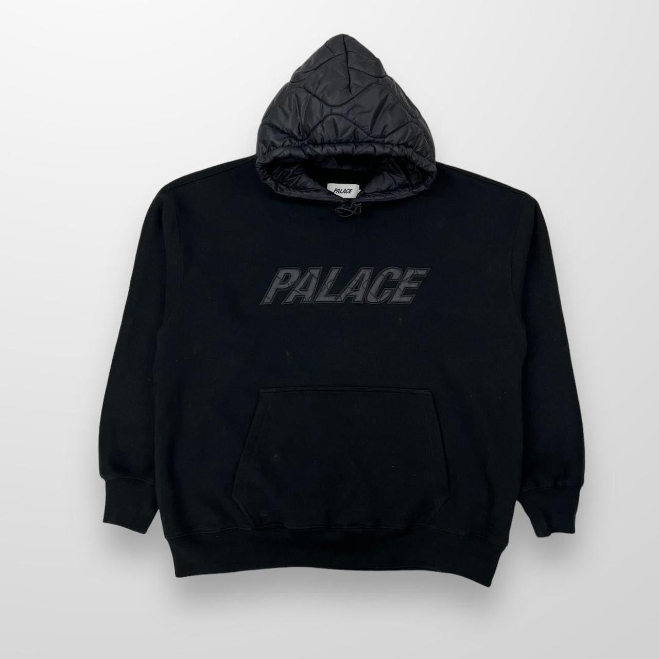Palace Baffled Hoodie In Black