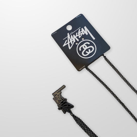 Stussy Logo Chain / Necklace In Black / Alloy
