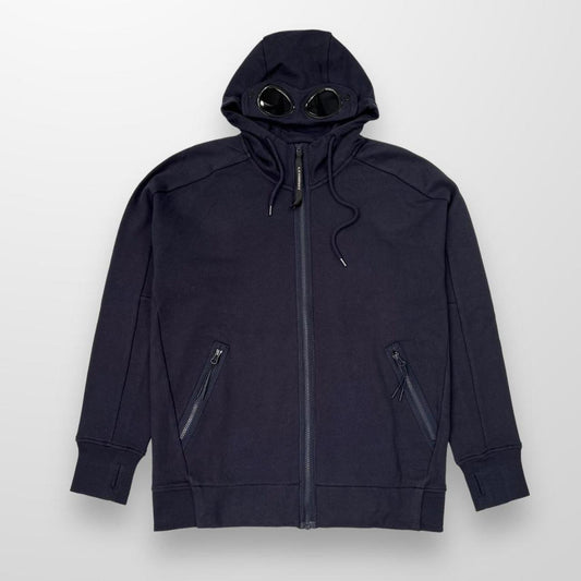 CP Company Sweatshirt Diagonal Raised Hoodie In Navy