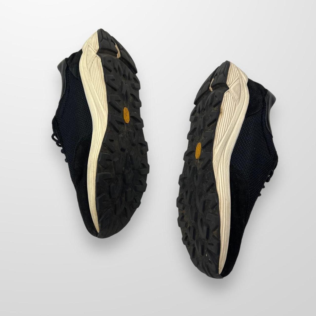Our Legacy Mono Runner Trainers In Black W/ White Midsole