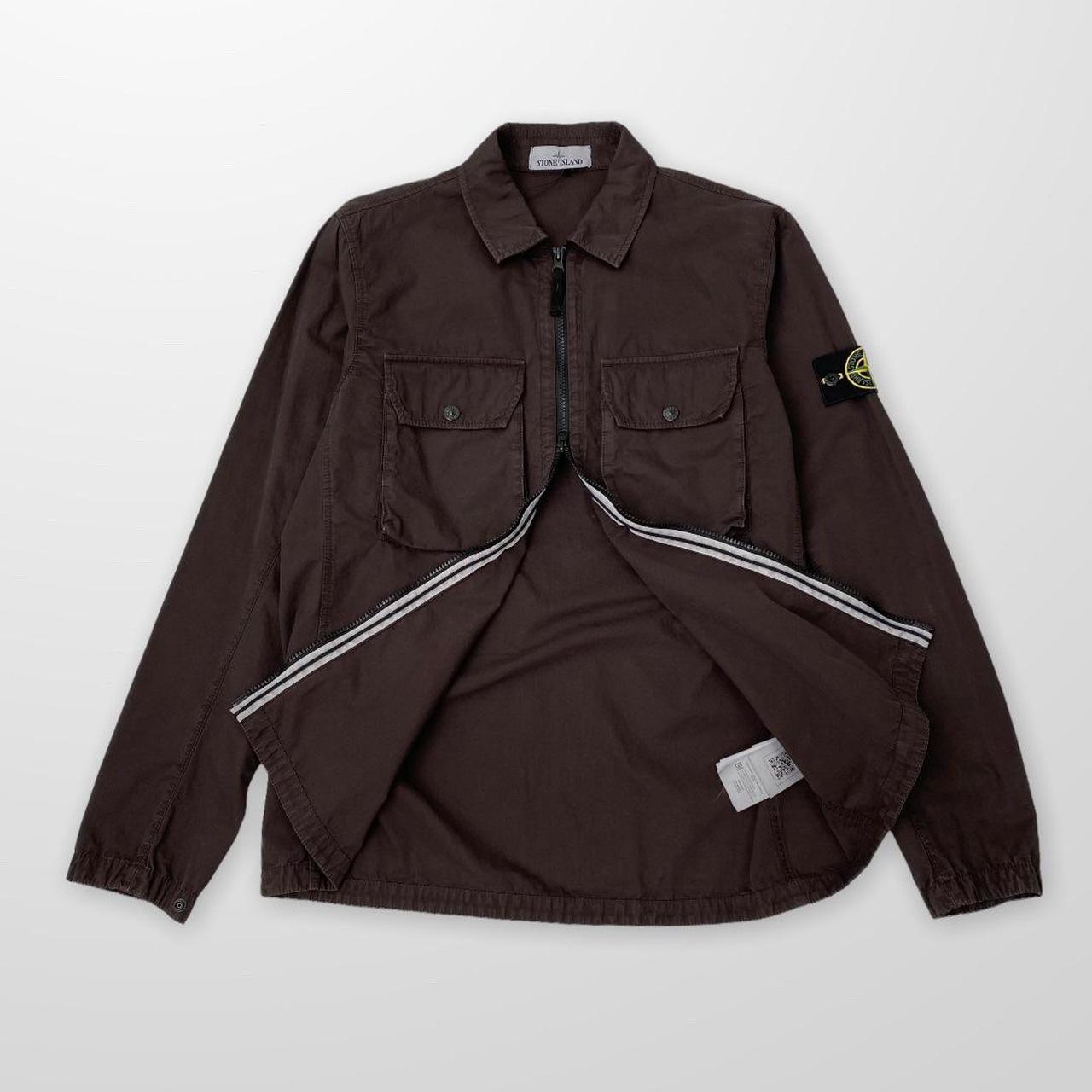 Stone Island Lightweight Jacket In Brown