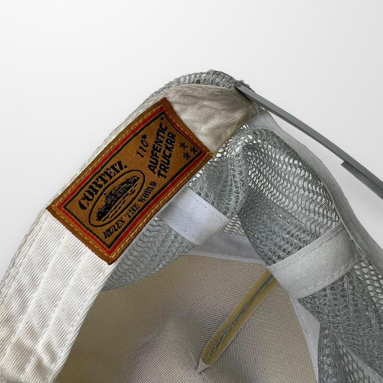 Corteiz Alcatraz Premium Puff Print Trucker Cap In Grey
