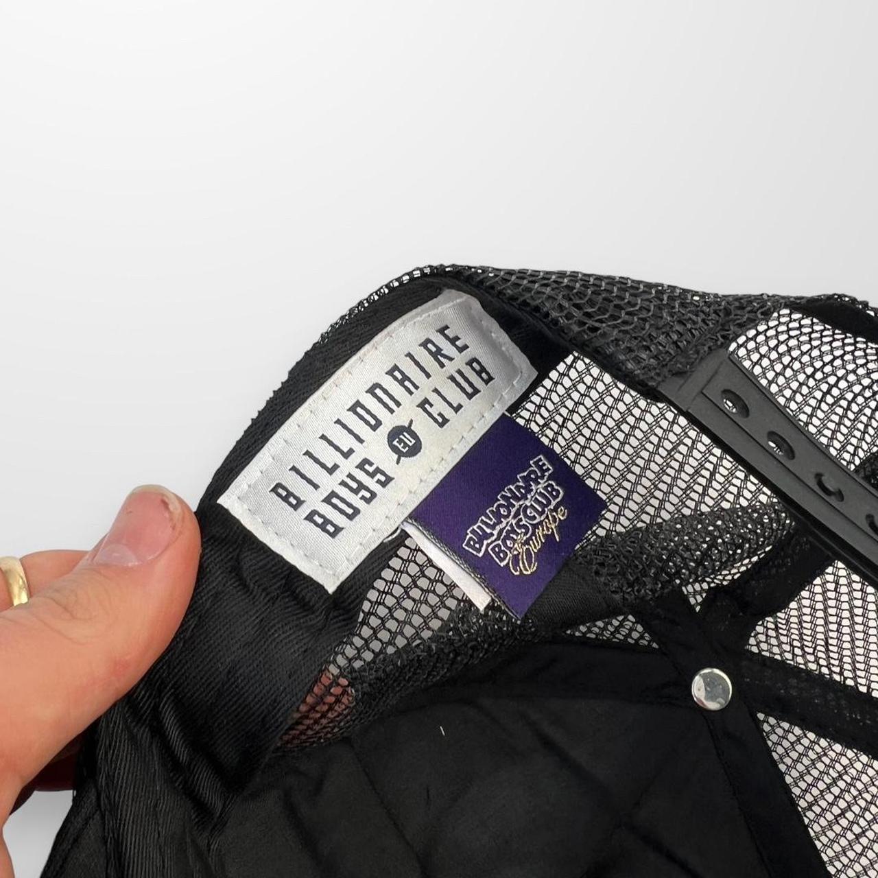 Billionaire Boys Club Arch Logo Trucker Cap In Black & White