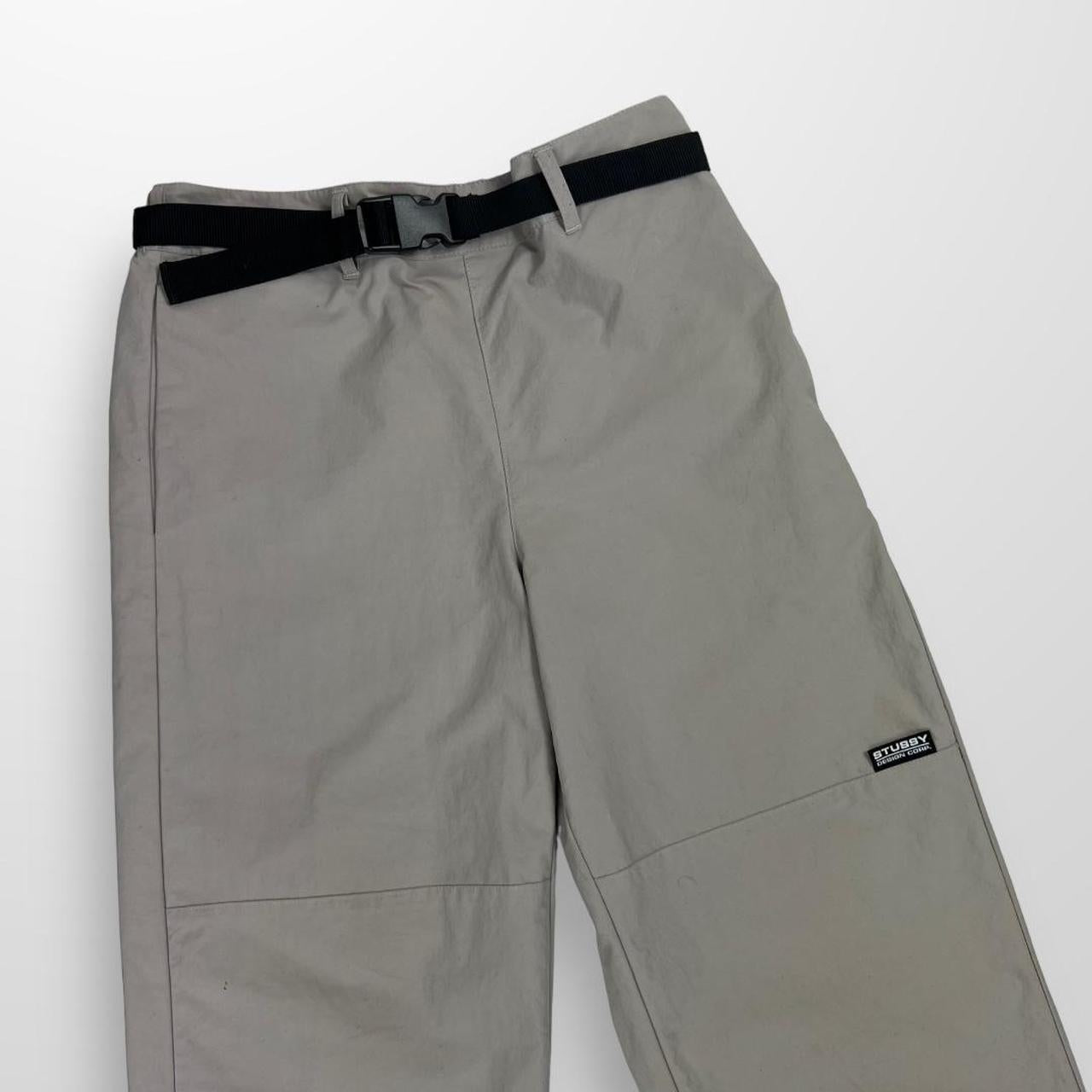 Stussy Hallow Waist Pack Track Pants W/ Built In Belt In Stone
