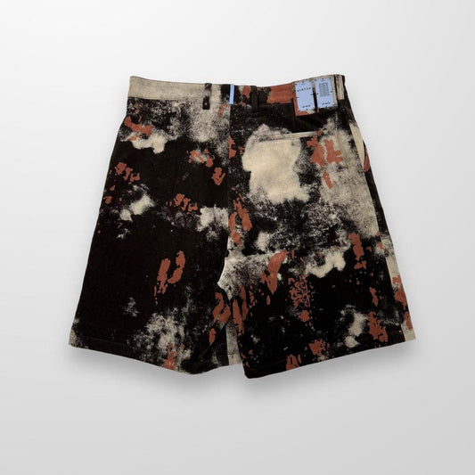 Alexander McQueen MCQ Velvet Shorts In Dark Brown