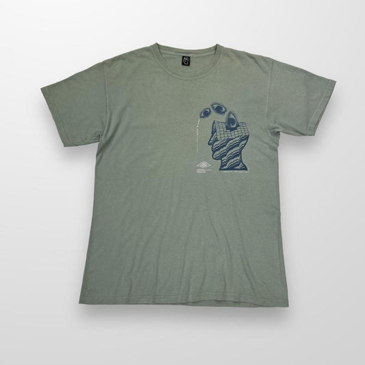Brain Dead Graphics T-Shirt In Sage Green