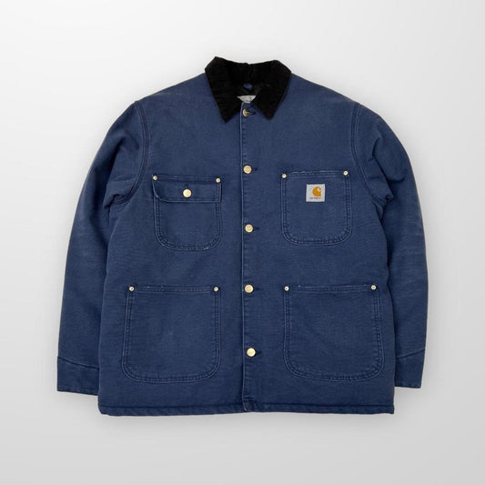 Carhartt WIP OG Chore Jacket In Enzian / Black (Aged Canvas)