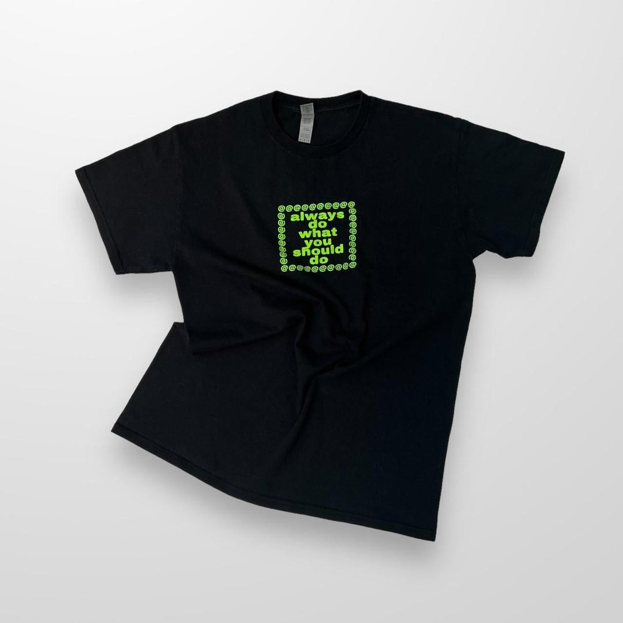 ADWYSD T-Shirt In Black & Neon