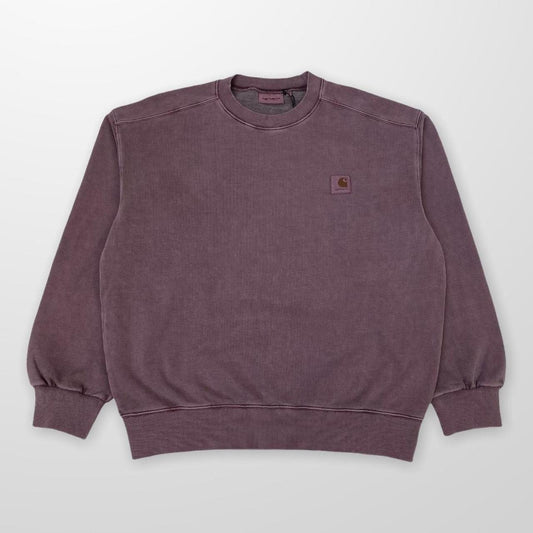 Carhartt WIP Vista Crewneck Sweatshirt In Dark Plum (Purple)