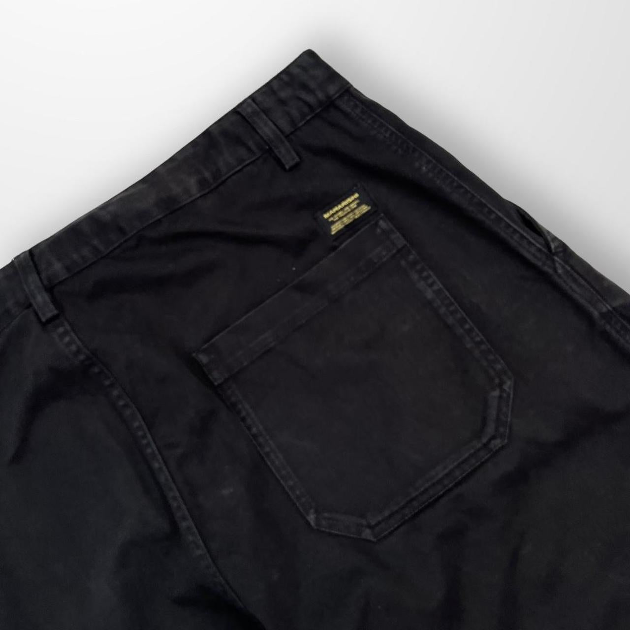 Maharishi Pleated Pants / Wide Leg Trousers In Black