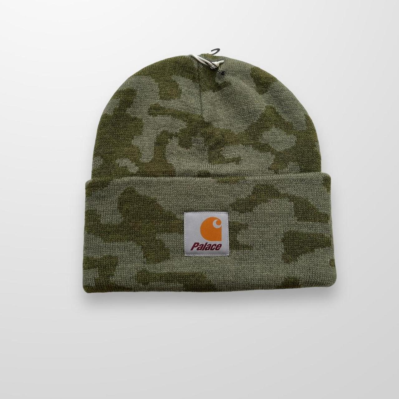 Palace x Carhartt WIP Watch Beanie Hat In Dollar Green Camo