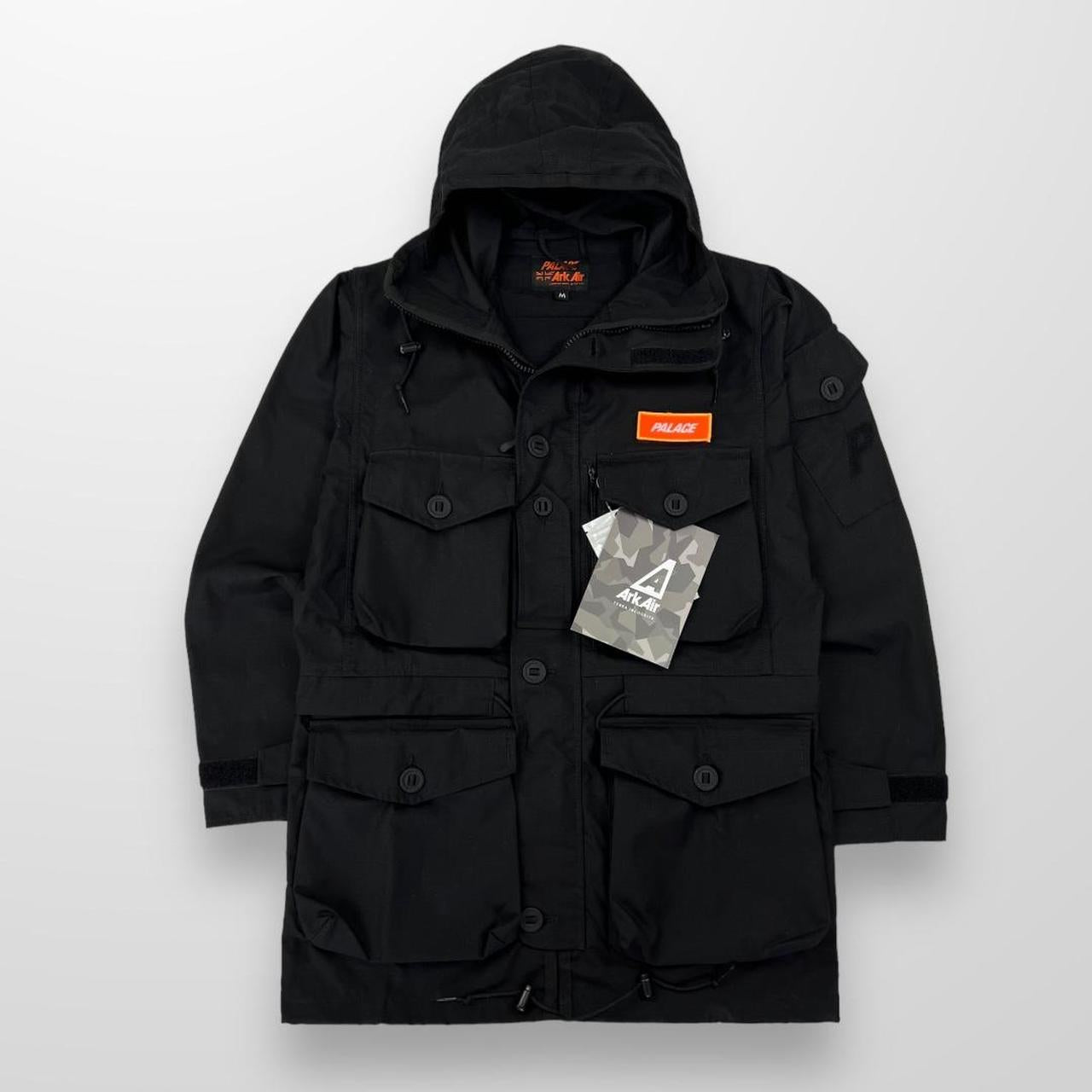 Palace Ark Air Unlined Smock Jacket In Black W/ Dreamscape Picture On Back