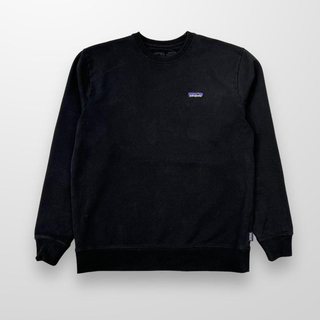 Patagonia Regenerative Organic Crewneck Sweatshirt In Black
